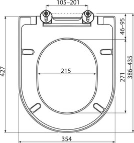 Κάλλυμα WC Duroplast Soft close Alca Plast Simple I