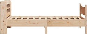 vidaXL Πλαίσιο Κρεβατιού Κεφαλάρι 75x190εκ. Μασίφ Πεύκο
