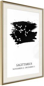 Αφίσα - Zodiac: Sagittarius I - 20x30 - Χρυσό - Με πασπαρτού