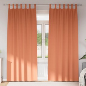 vidaXL Κουρτίνες συσκότισης 2 pcs Τερακότα 245 x 140 εκ. Πολυεστέρας
