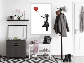 Αφίσα - Banksy: Girl with Balloon II - 40x60 - Χρυσό - Χωρίς πασπαρτού