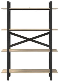 vidaXL Ράφι Βιβλίων Δρύς Sonoma 100 x 33,5 x 140 εκ Επεξεργασμένο ξύλο