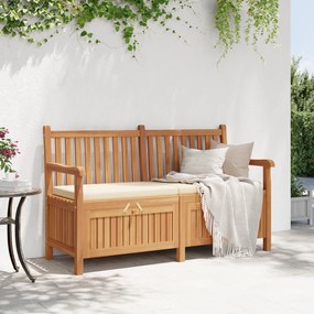 vidaXL Πάγκος Αποθήκευσης Κήπου Καφέ 150 x 60 x 90 εκ Μασίφ ξύλο teak
