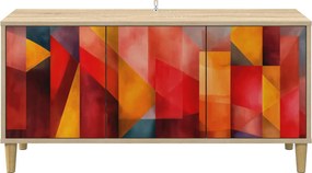 vidaXL Ντουλάπι TV HEESCH 102 x 33 x 50 εκ. Sonoma Επεξεργασμένο Ξύλο