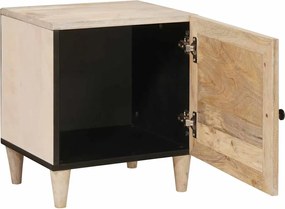vidaXL Κομοδίνο Λευκό 80 x 50 x 40 cm Επεξεργασμένο Ξύλο