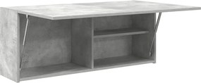vidaXL Ντουλάπι τοίχου μπάνιου Μπετόν Γκρι 100x25x40 cm
