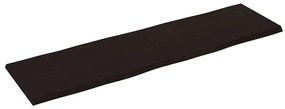 vidaXL Επιφ Τραπεζιού Αν Καφέ 180x50x(2-4)εκ.Ακατέργ. Μασίφ Ξύλο Δρυός