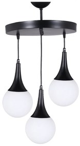 ΦΩΤΙΣΤΙΚΟ ΟΡΟΦΗΣ 3ΦΩΤΟ ΜΑΥΡΟ HM7516.01 30x75 εκ.