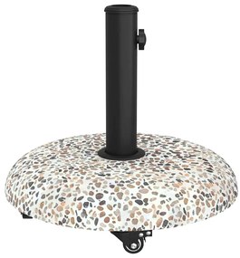 vidaXL Βάση ομπρέλας Πολύχρωμο και Μαύρο 45 x 45 x 40 cm