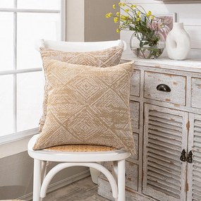 Μαξιλαροθήκη Διακοσμητική Izola 14 Honey Teoran 43X43 Cotton-Polyester