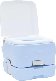 vidaXL Σετ Τουαλέτας Κάμπινγκ 2 pcs Μπλε και άσπρο