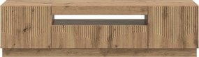 vidaXL Ντουλάπα LED Τηλεόρασης Artisan Δρυς Επεξεργασμένο Ξύλο