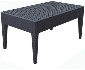 Τραπέζι MIAMI Ανθρακί PP 92x53x45cm