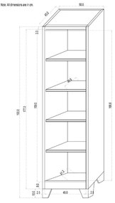 Ντουλάπα KOYA Μεταλλική Ανοιχτό Γκρί 50x45x190 εκ. 50x45x190 εκ.