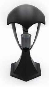 Adeleq Φανάρι Αλουμινίου Επιδαπέδιο H33cm L19cm Ντουί E27 IP44 Μαύρο 9-3641