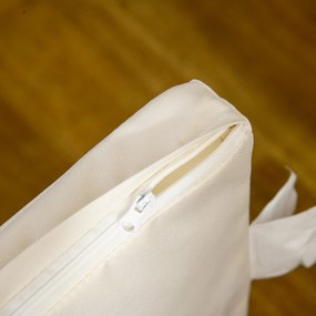 PawHut Κλουβί Σκύλου, Πλενόμενο Μαξιλάρι, Κλουβί Σκύλου, 2 Κλειδαριές, 90 cm x 58 cm x 65 cm, Φυσικό + Μαύρο + Λευκό