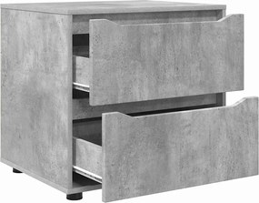 vidaXL Ντουλάπι αποθήκευσης Σκυρόδεμα Γκρι 60 x 48 x 57 εκ