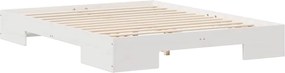 vidaXL Σκελετός Κρεβατιού Λευκό 150 x 200 cm