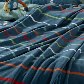 Κουβέρτα Fleece Μονή (160x220) Nef-Nef Homeware Junior Chromatic Petrol
