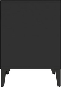 vidaXL Κομοδίνο Μαύρο 40 x 35 x 50 εκ.