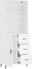 vidaXL Ντουλάπι Λευκό 69,5x34x180 εκ. από Επεξεργασμένο Ξύλο