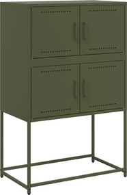 vidaXL Ντουλάπι Πράσινο Λαδί 68,5x38,5x107 εκ. από Ατσάλι