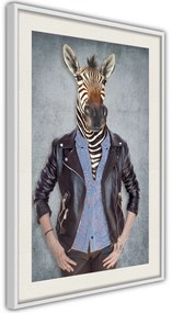 Αφίσα - Animal Alter Ego: Zebra - 40x60 - Χρυσό - Με πασπαρτού