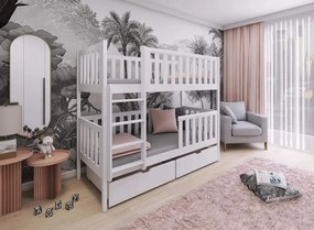 MICHALINA 90x190 pine bunk bed Lano Furniture