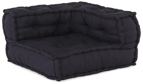 vidaXL Modular Pouffes - Σετ 2 σε Ανθρακί Ύφασμα