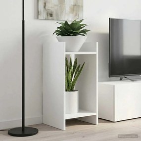 vidaXL Βάση φυτών 2 τεμ. Λευκό 30 x 30 x 60 cm Επεξεργασμένο Ξύλο