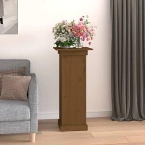 vidaXL Βάση Λουλουδιών Καφέ 40x40x90 εκ. από Μασίφ Ξύλο Πεύκου