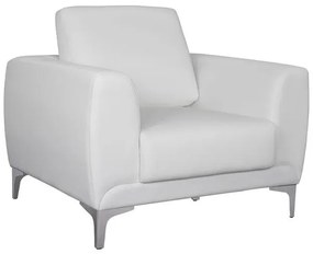 Πολυθρόνα KENZIE C3121.12 με PU Λευκό 89x81x81 εκ. 89x81x81 εκ.