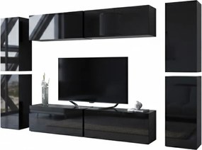 Σύνθεση σαλονιού Sarlot-Μαύρο