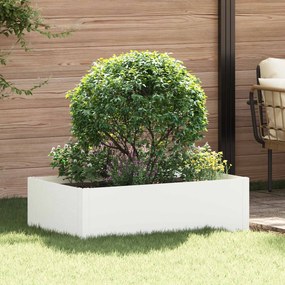 vidaXL Περίγραμμα γκαζόν 100 x 60 x 35 cm Ατσάλι Λευκό