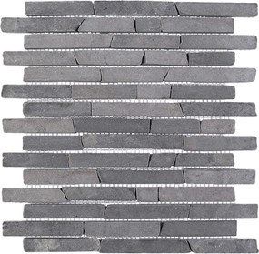 vidaXL Πλακίδια Μωσαϊκού Γκρι 30 x 30 cm Μάρμαρο