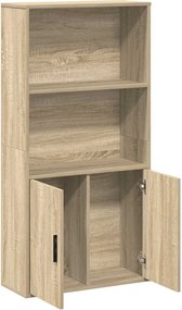 vidaXL Βιβλιοθήκη Sonoma Δρυς 60x24x120 εκ. από Επεξεργασμένο Ξύλο