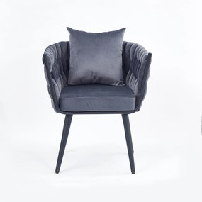 AVATAR 2 leisure armchair grey/ black DIOMMI V-CH-AVATAR_2-FOT-POPIELATY