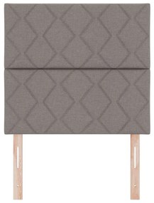 vidaXL Κεφαλάρι με φώτα λωρίδας LED με κεφαλάρι Taupe 100 cm ύφασμα