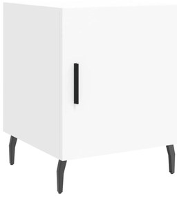 vidaXL Κομοδίνα 2 τεμ. Λευκά 40 x 40 x 50 εκ. από Επεξεργασμένο Ξύλο