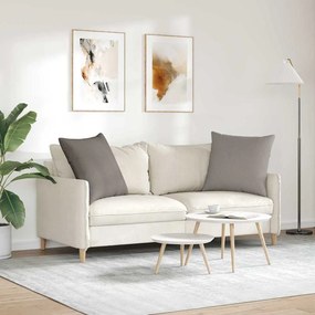 vidaXL Μαξιλάρι Καναπέ 2 pcs ύφασμα Taupe 80 x 80 cm