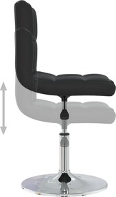 vidaXL Καρέκλα Τραπεζαρίας Μαύρη από Συνθετικό Δέρμα