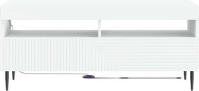 vidaXL Ντουλάπα LED Τηλεόρασης Λευκό Επεξεργασμένο Ξύλο