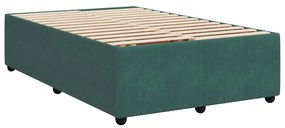 ΚΡΕΒΑΤΙ BOXSPRING ΜΕ ΣΤΡΩΜΑ ΣΚΟΥΡΟ ΠΡΑΣΙΝΟ 120X200ΕΚ. ΒΕΛΟΥΔΙΝΟ 3294625