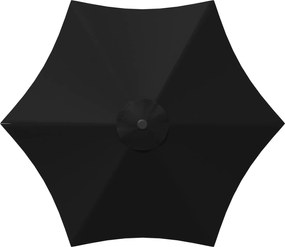 vidaXL Ομπρέλα Κήπου 300 x 300 cm Πολυεστέρας Ορθογώνιος Μαύρο