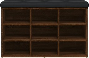 vidaXL Παπουτσοθήκη Καφέ Δρυς 82x32x50 εκ. από Επεξεργασμένο Ξύλο