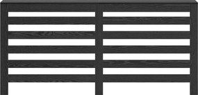 vidaXL Καπάκι Καλοριφέρ Μαύρη Δρυς 175 x 20 x 82 cm Επεξεργασμένο Ξύλο