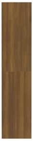 vidaXL Βιβλιοθήκη/Διαχωρ. Χώρου Καφέ Δρυς 80x30x135 εκ. Επεξεργ. Ξύλο