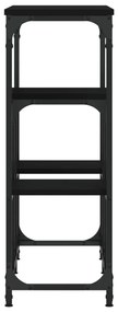 vidaXL Τραπέζι Κονσόλα Μαύρο 89,5 x 28 x 76 εκ. από Επεξεργασμένο Ξύλο