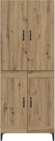 vidaXL Highboard Artisan Oak 69,5 x 34 x 180 εκ. Επεξεργασμένο ξύλο