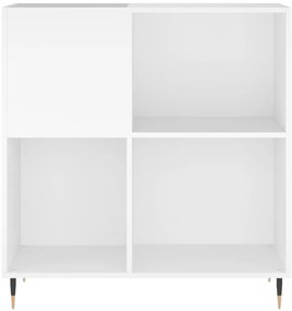 vidaXL Έπιπλο Δίσκων Λευκό 84,5 x 38 x 89 εκ. από Επεξεργασμένο Ξύλο